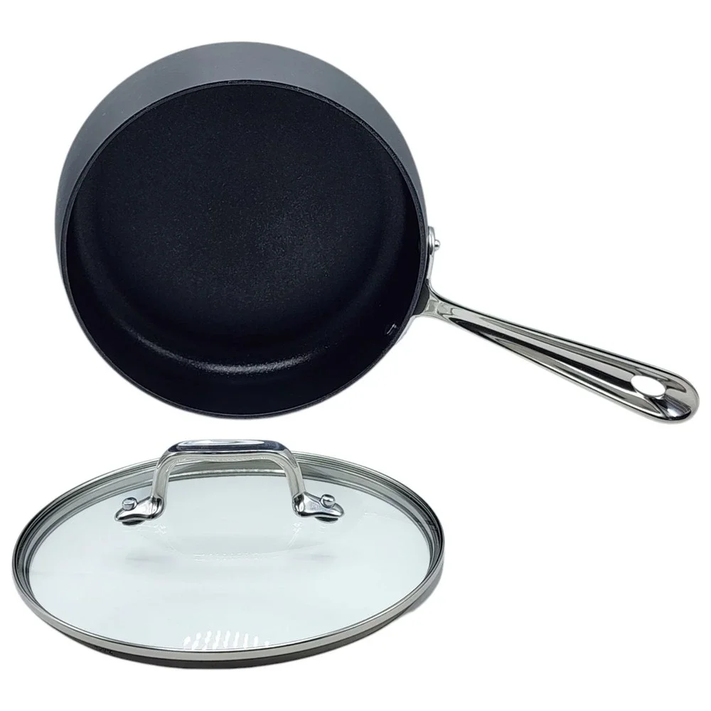 All-Clad HA1 Hard Anodized Nonstick Cookware Saucepan With Lid 2.5Qt‎ Induction